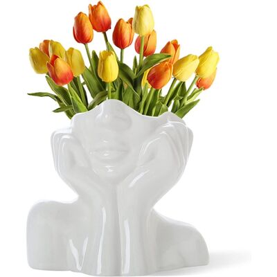 Generic Vase À Fleurs, Décoration De Bureau, En Céramique, Forme Féminine, Idéal Pour Étagère, Décoration De Table Moderne, Petit Joli Vase Pour Bibliothèque - Publicité Generic Vase À Fleurs, Décoration De Bureau, En Céramique, Forme Féminine, Idéal Pour Étagère, Décoration De Table Moderne, Petit Joli Vase Pour Bibliothèque - Publicité