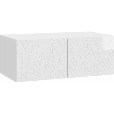Meuble Tv Mural 98 X 31 Cm Blanc Brillant Bois D'Ingénierie Vidaxl - Publicité Meuble Tv Mural 98 X 31 Cm Blanc Brillant Bois D'Ingénierie Vidaxl - Publicité