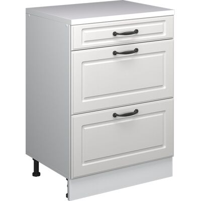 Commode D'Extension Rion, Blanc Campagne/blanc, 60x46cm Sans Pente Avec 3 Tiroirs, Vicco - Publicité Commode D'Extension Rion, Blanc Campagne/blanc, 60x46cm Sans Pente Avec 3 Tiroirs, Vicco - Publicité