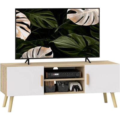 OEM Meuble Tv 50 Pouces Étagères Chêne - Publicité OEM Meuble Tv 50 Pouces Étagères Chêne - Publicité