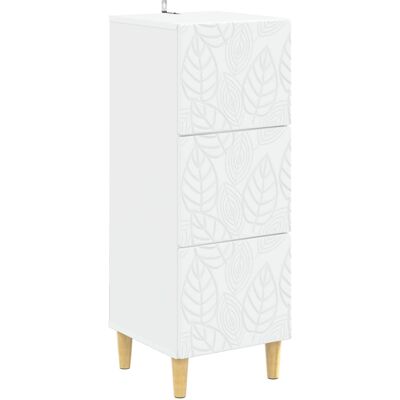 Armoire À Tiroirs Blanc 33 X 34,5 X 90 Cm Bois D'Ingénierie Vidaxl - Publicité Armoire À Tiroirs Blanc 33 X 34,5 X 90 Cm Bois D'Ingénierie Vidaxl - Publicité