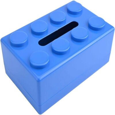 OEM Boîte Rectangulaire Moderne En Abs, Motif Blocs De Construction, Bleue - Publicité OEM Boîte Rectangulaire Moderne En Abs, Motif Blocs De Construction, Bleue - Publicité
