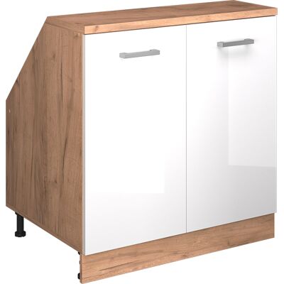 Meuble De Rangement Sous Pente Rion, Blanc Haute Brillance, 80x81.6cm 2 Portes, 60 Cm De Profondeur, Vicco - Publicité Meuble De Rangement Sous Pente Rion, Blanc Haute Brillance, 80x81.6cm 2 Portes, 60 Cm De Profondeur, Vicco - Publicité