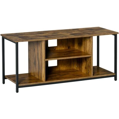 OEM Meuble Tv, Meuble Télé Avec Compartiments Ouverts, Étagère Réglable, 110x40x50cm, Brun Rustique Avec Fonction De Rangement Et D'Affichage Idéal Pour Salon, Chambre À Coucher Ou Bureau - Publicité OEM Meuble Tv, Meuble Télé Avec Compartiments Ouverts, Étagère Réglable, 110x40x50cm, Brun Rustique Avec Fonction De Rangement Et D'Affichage Idéal Pour Salon, Chambre À Coucher Ou Bureau - Publicité