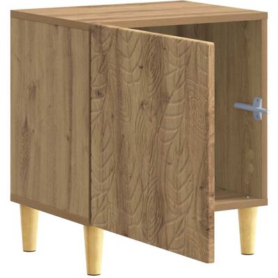 Vidaxl Bedside Table Artisan Oak 43 X 34.5 X 50 Cm Engineered Wood - Publicité Vidaxl Bedside Table Artisan Oak 43 X 34.5 X 50 Cm Engineered Wood - Publicité