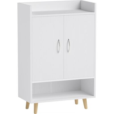 OEM Meuble À Chaussures Avec Portes Et Étagères, Pour Entrée, Coffre À Chaussures Moderne, Rangement Pour Chaussures, 60 X 30 X 92 Cm, Blanc - Publicité OEM Meuble À Chaussures Avec Portes Et Étagères, Pour Entrée, Coffre À Chaussures Moderne, Rangement Pour Chaussures, 60 X 30 X 92 Cm, Blanc - Publicité