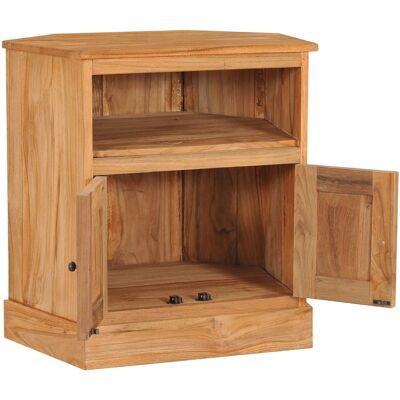 Maison La Vie - Buffet Salon Moderne - Meuble De Rangement - D'Angle 60x45x60 Cm Bois De Teck Massif Bu4235 - Publicité Maison La Vie - Buffet Salon Moderne - Meuble De Rangement - D'Angle 60x45x60 Cm Bois De Teck Massif Bu4235 - Publicité
