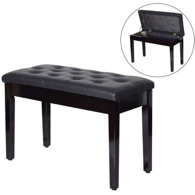DEVOKO Banc Coffre De Rangement, En Cuir, Noir, 76 X 36 X 50 Cm, Pour Salon Chambre Entrée, Assise Confortable, Rangement Salon Chambre - Publicité DEVOKO Banc Coffre De Rangement, En Cuir, Noir, 76 X 36 X 50 Cm, Pour Salon Chambre Entrée, Assise Confortable, Rangement Salon Chambre - Publicité
