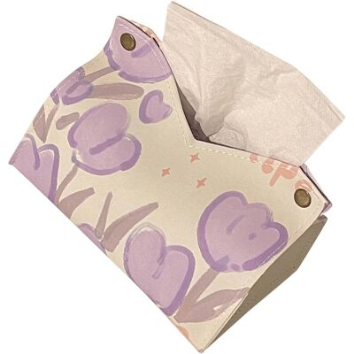 PUNNYB De Protection En Cuir Pu À Imprimé Floral Cryfokt Grande - Publicité PUNNYB De Protection En Cuir Pu À Imprimé Floral Cryfokt Grande - Publicité