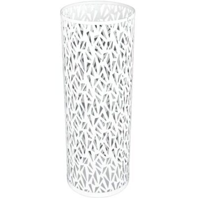 OEM Royaluxe-porte-parapluie Rond Métal Blanc 23x15 Cm Ajouré Résistant Rustique Bureau Entrée Maison - Publicité OEM Royaluxe-porte-parapluie Rond Métal Blanc 23x15 Cm Ajouré Résistant Rustique Bureau Entrée Maison - Publicité