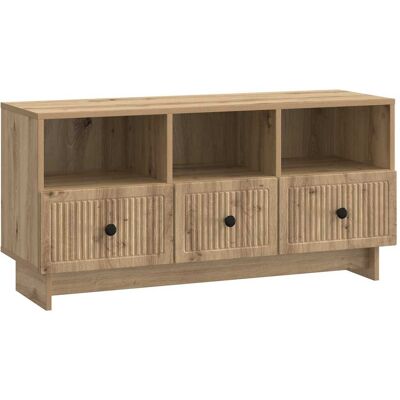 Maison Exclusive - Meuble Tv Chêne Artisanal 102 X 34,5 X 50 Cm Bois D'Ingénierie - Publicité Maison Exclusive - Meuble Tv Chêne Artisanal 102 X 34,5 X 50 Cm Bois D'Ingénierie - Publicité