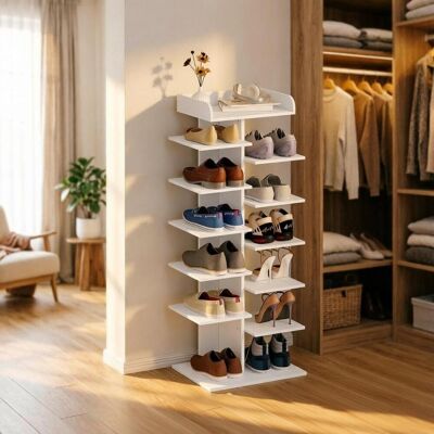 OEM Étagère De Rangement Élégante, Meuble À Chaussures D'Entrée, Étagère Ouverte, Range-chaussures - Publicité OEM Étagère De Rangement Élégante, Meuble À Chaussures D'Entrée, Étagère Ouverte, Range-chaussures - Publicité