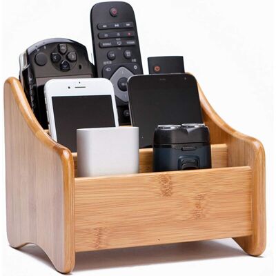 ENLENK Boîte De Rangement De Bureau, 3 Compartiments En Bambou Multi-fonctionnels Organisateur Télécommande Tv Home Articles Divers, Rangement En Bois Boîte De Cosmétique - Publicité ENLENK Boîte De Rangement De Bureau, 3 Compartiments En Bambou Multi-fonctionnels Organisateur Télécommande Tv Home Articles Divers, Rangement En Bois Boîte De Cosmétique - Publicité