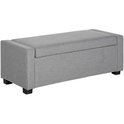 BEYAMIS Banc Rangement Avec Compartiment Intégré – Banc Lit Design Moderne – Plastique, Tissu Gris – 120 X 50 X 44 Cm – Gris - Publicité BEYAMIS Banc Rangement Avec Compartiment Intégré – Banc Lit Design Moderne – Plastique, Tissu Gris – 120 X 50 X 44 Cm – Gris - Publicité