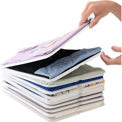 NONAME (10 Pack)organisateur Tee Shirt, Rangement De Vêtements, Placard, Armoires. Résistant, Anti-rides. Organiseur T-shirts, Chemise, Commodes, Étagères - Publicité NONAME (10 Pack)organisateur Tee Shirt, Rangement De Vêtements, Placard, Armoires. Résistant, Anti-rides. Organiseur T-shirts, Chemise, Commodes, Étagères - Publicité