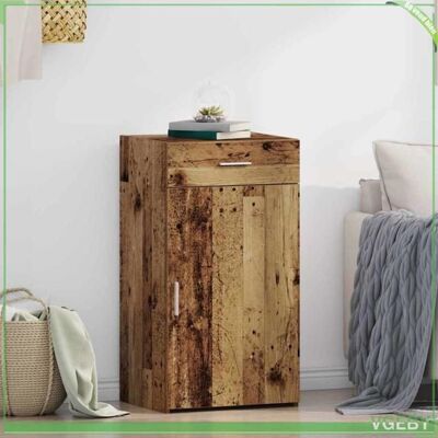 OEM Buffet - Abi - Bois Ancien - 50 X 42,5 X 93 Cm - 1 Tiroir - 1 Porte - Publicité OEM Buffet - Abi - Bois Ancien - 50 X 42,5 X 93 Cm - 1 Tiroir - 1 Porte - Publicité