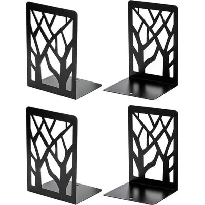 OEM Serre-livres En Métal Robuste, Motif Arbre, Pour Livres Et Cd, Décoratif Pour La Maison, 12 X 9 X 17,5 Cm, Noir, 2 Paires/4 Pièces - Publicité OEM Serre-livres En Métal Robuste, Motif Arbre, Pour Livres Et Cd, Décoratif Pour La Maison, 12 X 9 X 17,5 Cm, Noir, 2 Paires/4 Pièces - Publicité