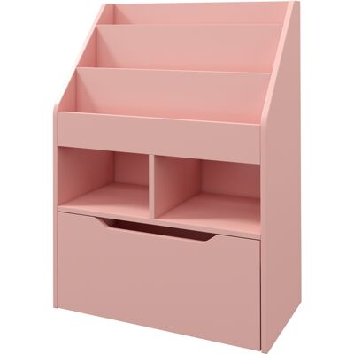 ACKERMAN Étagère À Livres Pour Enfants Étagère Pour Enfants Avec Tiroir, 3 Compartiments De Rangement Et 2 Compartiments Ouverts, Étagère De Rangement Pour Chambre D'Enfant, Salle De Jeu, Rose, 60 X 29,9 X 90 - Publicité ACKERMAN Étagère À Livres Pour Enfants Étagère Pour Enfants Avec Tiroir, 3 Compartiments De Rangement Et 2 Compartiments Ouverts, Étagère De Rangement Pour Chambre D'Enfant, Salle De Jeu, Rose, 60 X 29,9 X 90 - Publicité