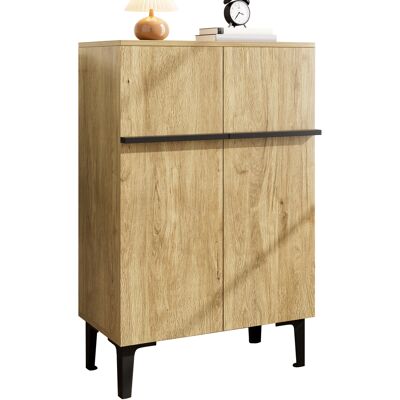 ACKERMAN Meuble À Chaussures Moderne À Double Porte, Grand Espace De Rangement Et Étagères Réglables – Meuble De Rangement Pratique Pour L'Entrée, Design Gain De Place 95×60×34,5 Cm - Publicité ACKERMAN Meuble À Chaussures Moderne À Double Porte, Grand Espace De Rangement Et Étagères Réglables – Meuble De Rangement Pratique Pour L'Entrée, Design Gain De Place 95×60×34,5 Cm - Publicité