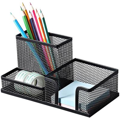 OEM Organiseur De Notes, Boîte De Rangement De Bureau De Haute Qualité, Convient À La Maison, Au Bureau Et À L'École, Avec Un Porte-stylo En Maille Élégant Et Un Porte-stylo En Métal Ajouré, Adapté À Une - Publicité OEM Organiseur De Notes, Boîte De Rangement De Bureau De Haute Qualité, Convient À La Maison, Au Bureau Et À L'École, Avec Un Porte-stylo En Maille Élégant Et Un Porte-stylo En Métal Ajouré, Adapté À Une - Publicité