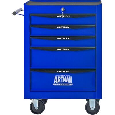 ACKERMAN Rolling Metall -werkzeugkiste Mit 5 Schubladen, 5 -schüchternen Werkzeugstrustschrank Mit Kugellagerschubladenrutschen, Stahlwerkzeugspeicherbox -organizer -schwarz&blau(black&blue) - Publicité ACKERMAN Rolling Metall -werkzeugkiste Mit 5 Schubladen, 5 -schüchternen Werkzeugstrustschrank Mit Kugellagerschubladenrutschen, Stahlwerkzeugspeicherbox -organizer -schwarz&blau(black&blue) - Publicité