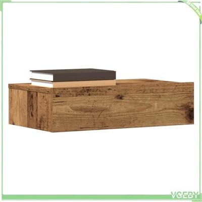 OEM Table De Chevet Murale - 3329159 - Vieux Bois - Bois D'Ingénierie - Led Rvb - Publicité OEM Table De Chevet Murale - 3329159 - Vieux Bois - Bois D'Ingénierie - Led Rvb - Publicité