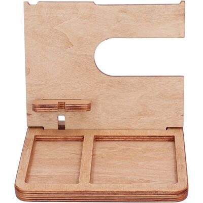 MCKENSA Station D'Accueil Pour Téléphone En Bois, Porte-clés, Organisateur De Rangement De Bureau, Traitement De Surface Poli, Support Pour Lunettes - Publicité MCKENSA Station D'Accueil Pour Téléphone En Bois, Porte-clés, Organisateur De Rangement De Bureau, Traitement De Surface Poli, Support Pour Lunettes - Publicité