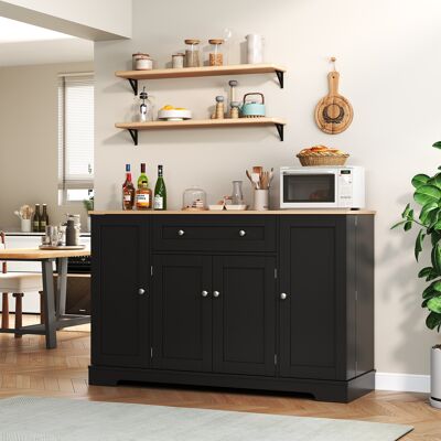 ACKERMAN Buffet De Cuisine Multifonctionnel – Buffet De 138 Cm Avec Tiroir, Portes Et Étagères Réglables – Design Moderne Avec Dispositif Anti-basculement, Idéal Pour La Cuisine, Le Salon Et La Chambre - Publicité ACKERMAN Buffet De Cuisine Multifonctionnel – Buffet De 138 Cm Avec Tiroir, Portes Et Étagères Réglables – Design Moderne Avec Dispositif Anti-basculement, Idéal Pour La Cuisine, Le Salon Et La Chambre - Publicité