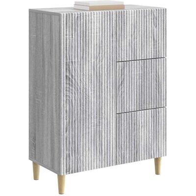 Maison La Vie - Buffet Salon Moderne - Meuble De Rangement - Sonoma Gris 66 X 34,5 X 90 Cm Bois D'Ingénierie Bu5191 - Publicité Maison La Vie - Buffet Salon Moderne - Meuble De Rangement - Sonoma Gris 66 X 34,5 X 90 Cm Bois D'Ingénierie Bu5191 - Publicité
