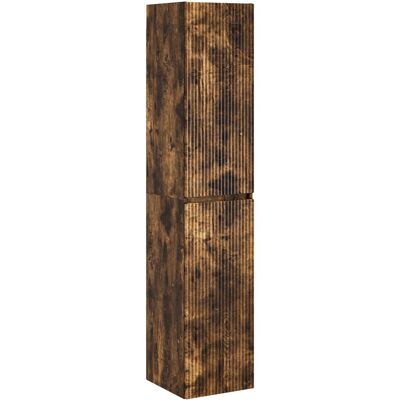 Cabinet De Salle De Bain Mural Chêne Fumé 33 X 34,5 X 160 Cm Vidaxl - Publicité Cabinet De Salle De Bain Mural Chêne Fumé 33 X 34,5 X 160 Cm Vidaxl - Publicité