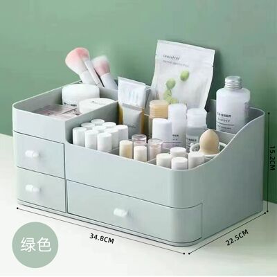 OEM Boîte De Rangement Cosmétique, Grande Capacité, 3 Tiroirs (vert) - Publicité OEM Boîte De Rangement Cosmétique, Grande Capacité, 3 Tiroirs (vert) - Publicité