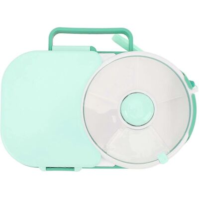 FLAMMKRAFT Boîte De Rangement Rotative Pour Collations Avec Couvercle Hermétique En Plastique Vert Menthe, Idéale Pour Une Utilisation En Extérieur. Publicité FLAMMKRAFT Boîte De Rangement Rotative Pour Collations Avec Couvercle Hermétique En Plastique Vert Menthe, Idéale Pour Une Utilisation En Extérieur. Publicité