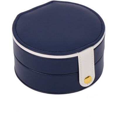 BRINSEA Boîte À Bijoux En Cuir Multicouche Avec Boîte À Bijoux(bleu Foncé) - Publicité BRINSEA Boîte À Bijoux En Cuir Multicouche Avec Boîte À Bijoux(bleu Foncé) - Publicité