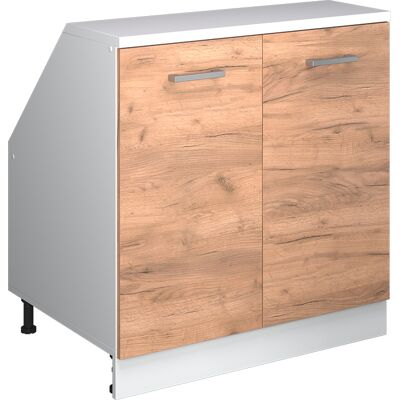Meuble De Rangement Sous Pente Rion, Chêne De Force Doré, 80x81.6cm 2 Portes, 60 Cm De Profondeur, Vicco - Publicité Meuble De Rangement Sous Pente Rion, Chêne De Force Doré, 80x81.6cm 2 Portes, 60 Cm De Profondeur, Vicco - Publicité