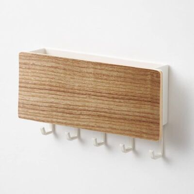 Scotch Aiperq – Range Courrier Mural En Bois Massif Avec 5 Crochets – Rangement Pour Clés Et Courrier – Installation Facile Sur Mur Ou Porte - Publicité Scotch Aiperq – Range Courrier Mural En Bois Massif Avec 5 Crochets – Rangement Pour Clés Et Courrier – Installation Facile Sur Mur Ou Porte - Publicité