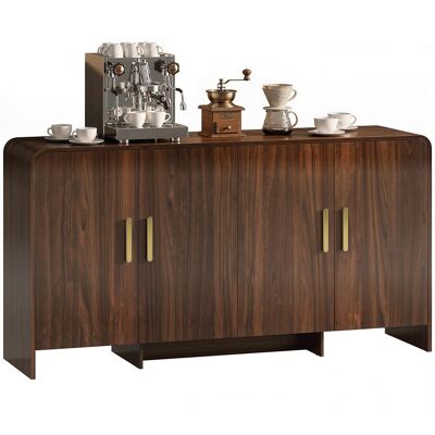 ARRIGONI Buffet Sideboard 152 Cm Avec Portes Soft Close Meuble Tv Jusqua 72 Pouces Noyer - Publicité ARRIGONI Buffet Sideboard 152 Cm Avec Portes Soft Close Meuble Tv Jusqua 72 Pouces Noyer - Publicité
