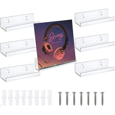 OEM (transparent)6 Pièces Accroche Vinyle Mural Porte Support Étagère Vinyle Murale Autocollant Avec Fixations À Vis - Publicité OEM (transparent)6 Pièces Accroche Vinyle Mural Porte Support Étagère Vinyle Murale Autocollant Avec Fixations À Vis - Publicité