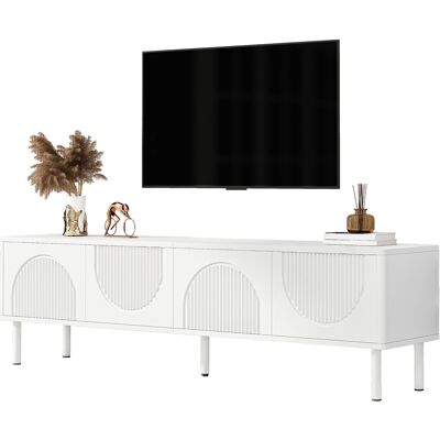 ACKERMAN Meuble Tv Moderne De 180 Cm Avec Espace De Rangement, Surface Mate Et Système De Gestion Des Câbles – Design Minimaliste Pour Salon, Chambre Ou Entrée - Publicité ACKERMAN Meuble Tv Moderne De 180 Cm Avec Espace De Rangement, Surface Mate Et Système De Gestion Des Câbles – Design Minimaliste Pour Salon, Chambre Ou Entrée - Publicité