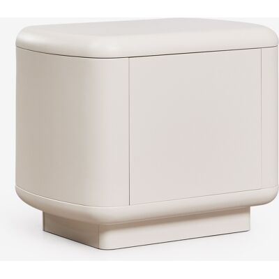 Table De Chevet 55x40 Cm En Mdf Cixila Sklum Blanc Gardenia - Publicité Table De Chevet 55x40 Cm En Mdf Cixila Sklum Blanc Gardenia - Publicité