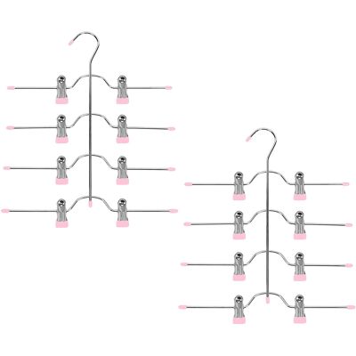 HERUSI Cintre À Vêtements - Pince Réglable - 4 Niveaux - Antidérapant Et Résistant - Organisateur De Garde-robe Gain De Place, Rose - Publicité HERUSI Cintre À Vêtements - Pince Réglable - 4 Niveaux - Antidérapant Et Résistant - Organisateur De Garde-robe Gain De Place, Rose - Publicité