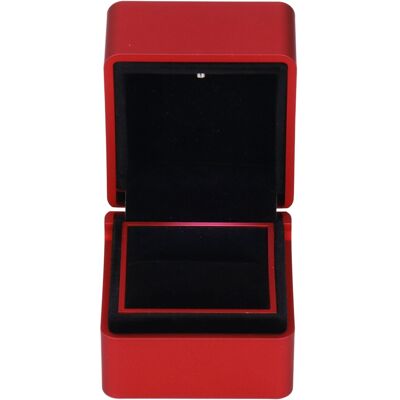EOSNOW Boîte À Bagues En Velours, Lumière Led, Écologique, Sûre, Sans Poison, Design Élégant, Ambiance Romantique, Boîte De Fiançailles, Rouge - Publicité EOSNOW Boîte À Bagues En Velours, Lumière Led, Écologique, Sûre, Sans Poison, Design Élégant, Ambiance Romantique, Boîte De Fiançailles, Rouge - Publicité