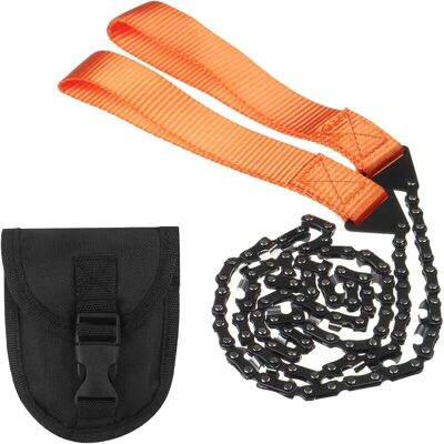 OEM Scie À Chaîne Manuelle De Survie – Chaîne Acier Trempé 60 Cm, Poignées Ergonomiques En Tpr, Sac De Rangement Inclus – Idéale Pour Camping Et Randonnée - Publicité OEM Scie À Chaîne Manuelle De Survie – Chaîne Acier Trempé 60 Cm, Poignées Ergonomiques En Tpr, Sac De Rangement Inclus – Idéale Pour Camping Et Randonnée - Publicité