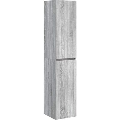 Vidaxl Wall-mounted Bathroom Cabinet Grey Sonoma 33 X 34.5 X 160 Cm - Publicité Vidaxl Wall-mounted Bathroom Cabinet Grey Sonoma 33 X 34.5 X 160 Cm - Publicité