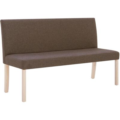 DESIGN IN Banc 139,5 Cm Marron Polyester - Publicité DESIGN IN Banc 139,5 Cm Marron Polyester - Publicité
