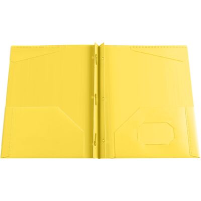 OEM Chemise À Rabat Double En Plastique Xia0le, À Trois Anneaux, Format Lettre Épais (24,1 X 29,7 Cm), Jaune - Publicité OEM Chemise À Rabat Double En Plastique Xia0le, À Trois Anneaux, Format Lettre Épais (24,1 X 29,7 Cm), Jaune - Publicité