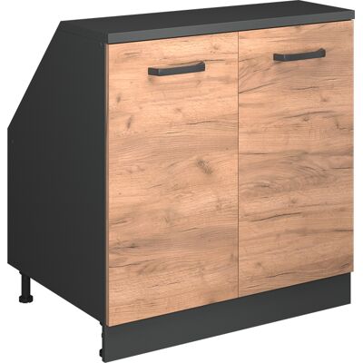 Meuble De Rangement Sous Pente Rion, Chêne De Force Doré, 80x81.6cm 2 Portes, 60 Cm De Profondeur, Vicco - Publicité Meuble De Rangement Sous Pente Rion, Chêne De Force Doré, 80x81.6cm 2 Portes, 60 Cm De Profondeur, Vicco - Publicité