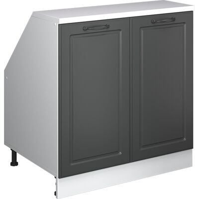 Meuble De Rangement Sous Pente Rion, Anthracite Campagne, 80x81.6cm 2 Portes, 60 Cm De Profondeur, Vicco - Publicité Meuble De Rangement Sous Pente Rion, Anthracite Campagne, 80x81.6cm 2 Portes, 60 Cm De Profondeur, Vicco - Publicité