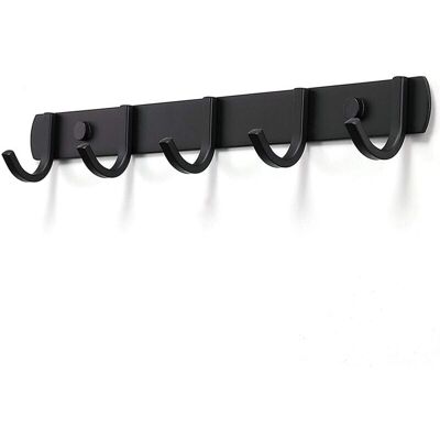 OEM Porte Manteau Mural, Patres Porte Manteaux Design En Acier Inoxydable, Patres Salle De Bains Solide Pour Chambre Bureau Noir (5 Hook)-dou - Publicité OEM Porte Manteau Mural, Patres Porte Manteaux Design En Acier Inoxydable, Patres Salle De Bains Solide Pour Chambre Bureau Noir (5 Hook)-dou - Publicité