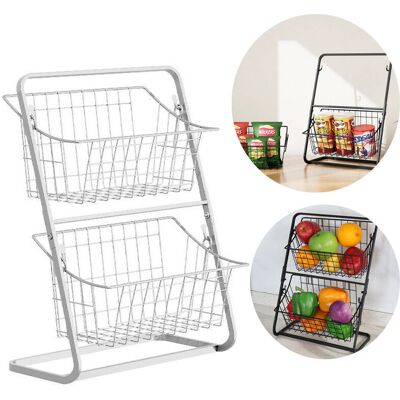 OEM Étagère À Épices À 2 Niveaux Pour Cuisine, Panier À Fruits, Étagère De Rangement Pour Comptoir De Salle De Bain, Garde-manger, Bureau-dou - Publicité OEM Étagère À Épices À 2 Niveaux Pour Cuisine, Panier À Fruits, Étagère De Rangement Pour Comptoir De Salle De Bain, Garde-manger, Bureau-dou - Publicité