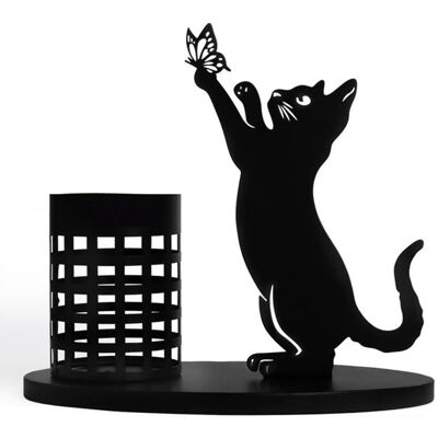 OEM Porte-crayons En Forme De Chat, Porte-crayons De Bureau, Idéal Pour La Chambre Ou Le Bureau, Décoration Intérieure En Métal Découpé, Objet Décoratif De Bureau A - Publicité OEM Porte-crayons En Forme De Chat, Porte-crayons De Bureau, Idéal Pour La Chambre Ou Le Bureau, Décoration Intérieure En Métal Découpé, Objet Décoratif De Bureau A - Publicité